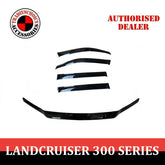 Bonnet Protector + Window Visors Weather shields to suit LANDCRUISER 300 2022